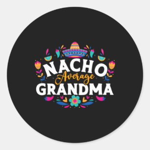 Adesivo Redondo Nacho Média Avó Cinco De Mayo Matchi Mexicano