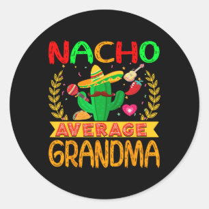 Adesivo Redondo Nacho Média Avó Cinco De Mayo Matchi Mexicano