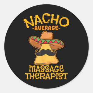 Adesivo Redondo Nacho Média de Terapista de Mage Meuse Cinco De Ma