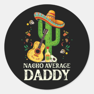 Adesivo Redondo Nacho Média Pai Cinco De Mayo