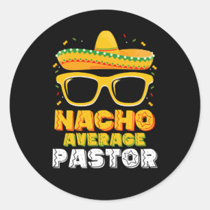 Adesivo Redondo Nacho Média Pastor Cinco de Mayo