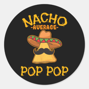 Adesivo Redondo Nacho Média Pop Pop mexicana Vovô Cin