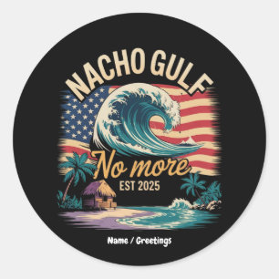 Adesivo Redondo Nacho No More Est 2025 Golfo dos EUA