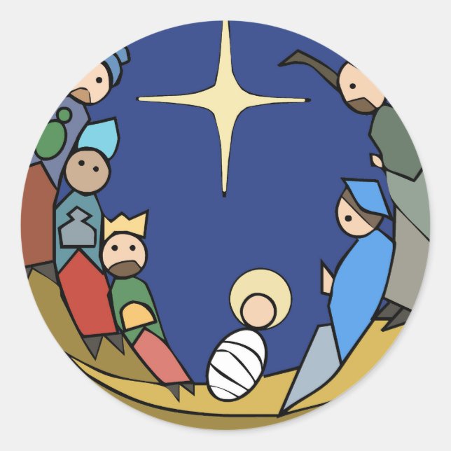 Adesivo Redondo nacimiento (Frente)