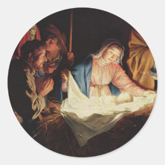 Adesivo Redondo nacimiento- navidad