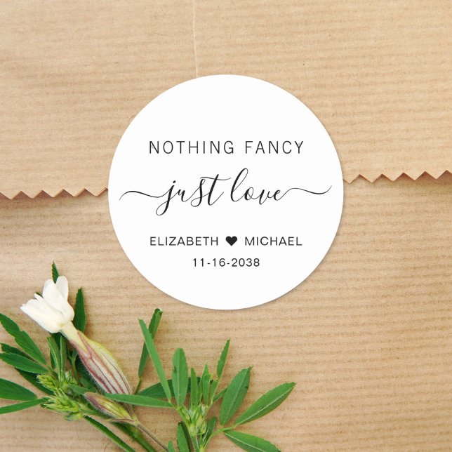 Adesivo Redondo Nada De Rico Apenas Adorando Casamento (Criador carregado)