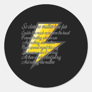 Adesivo Redondo Nada Mais Do Que S (Letras) Sticker