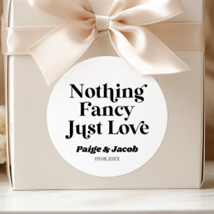 Adesivo Redondo Nada Rico Adora Casamento Casual Retroativo