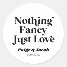 Adesivo Redondo Nada Rico Adora Casamento Casual Retroativo