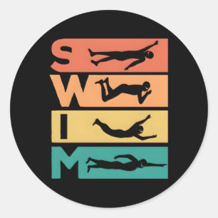 Adesivo Redondo Nadar Para Nadadores