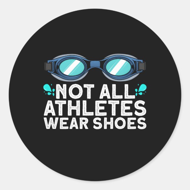 Adesivo Redondo Nadar Para Óculos De Instrutor De Natação De Nadad (Frente)