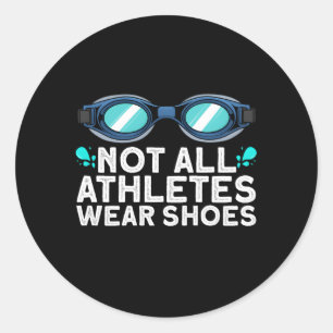 Adesivo Redondo Nadar Para Óculos De Instrutor De Natação De Nadad