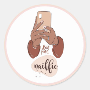 Adesivo Redondo Nailfie
