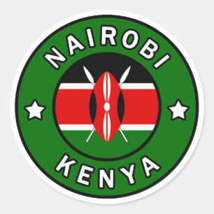 Adesivo Redondo Nairobi Kenya
