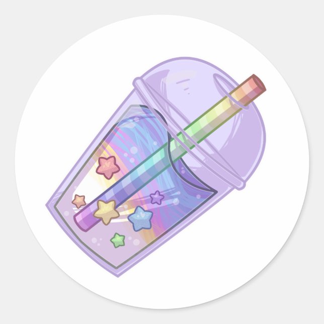 Adesivo Redondo Naive Candy Boba Sticker (Frente)