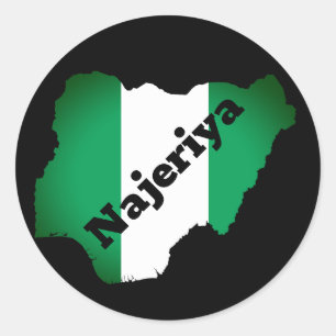 Adesivo Redondo Najeriya (Hausa)