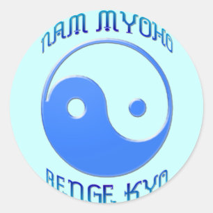 Adesivo Redondo 'Nam Myoho Renge Kyo' Yin & Yang Budismo