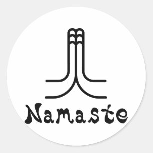 Adesivo Redondo Namaste