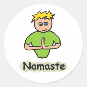 Adesivo Redondo Namaste