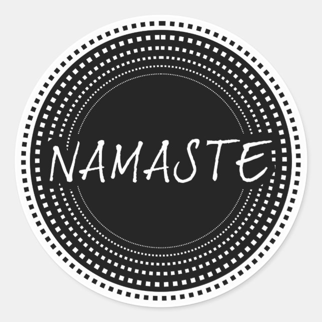 Adesivo Redondo Namaste (Frente)