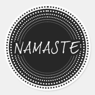 Adesivo Redondo Namaste
