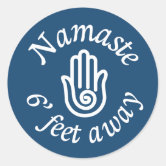 Adesivo Redondo Símbolo da ioga do OM (Aum) Namaste