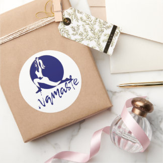 Adesivo Redondo Namaste, ioga