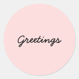 Adesivo Redondo Namaste Peachy Pink Yoga Meditation Sticker