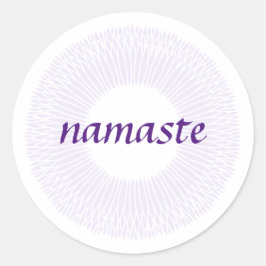 Adesivo Redondo Namaste Small Round Sticker