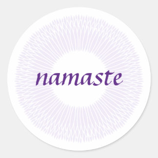 Adesivo Redondo Namaste Small Round Sticker