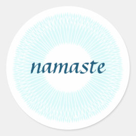 Adesivo Redondo Namaste Small Round Sticker