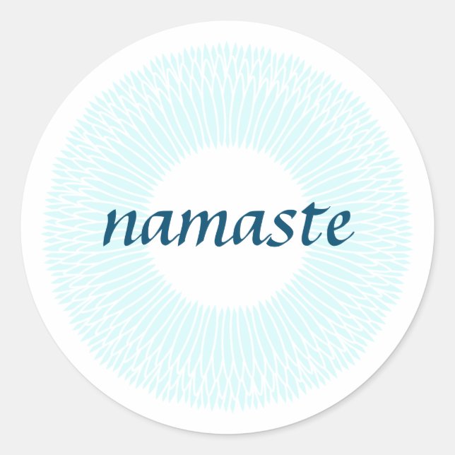 Adesivo Redondo Namaste Small Round Sticker (Frente)
