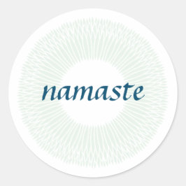 Adesivo Redondo Namaste Small Round Sticker
