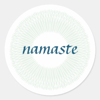 Adesivo Redondo Namaste Small Round Sticker