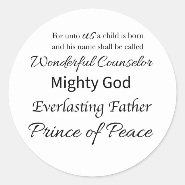 Adesivo Redondo Names of God Sticker (Frente)