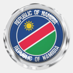 Adesivo Redondo Namíbia Round Emblem