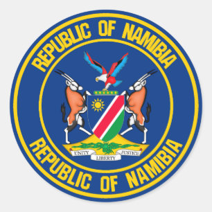 Adesivo Redondo Namibia Round Emblem