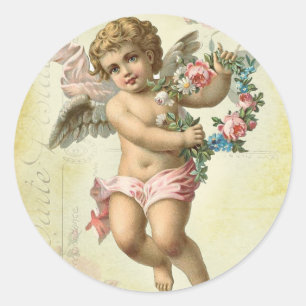 Adesivo Redondo Namorados Cherub