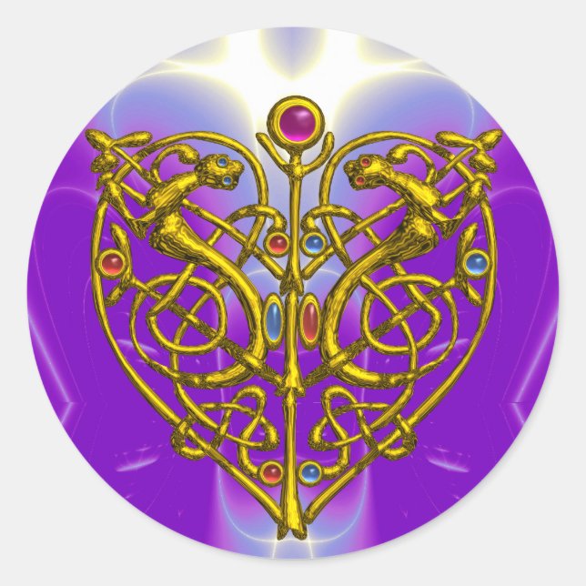 Adesivo Redondo NAMORADOS HYPER Pink Fuchsia Purple (Frente)