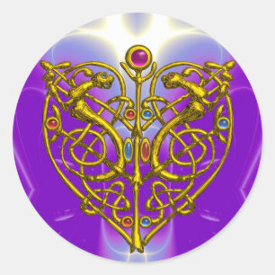 Adesivo Redondo NAMORADOS HYPER Pink Fuchsia Purple