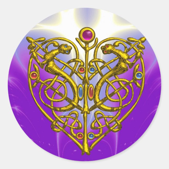 Adesivo Redondo NAMORADOS HYPER Pink Fuchsia Purple (Frente)