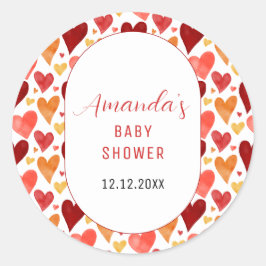 Adesivo Redondo Namorados Moderno da Swetheart