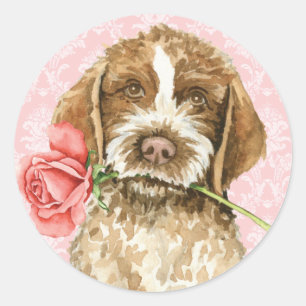 Adesivo Redondo Namorados Rosa Griffon