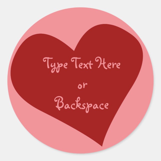 Adesivo Redondo Namorados Sticker I Love You Sticker Personalize (Frente)