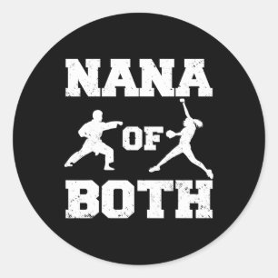 Adesivo Redondo Nana De Softll Engraçado E Karate Nana