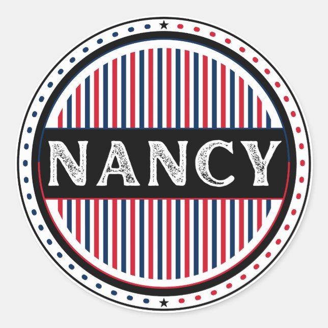 Adesivo Redondo Nancy City Pride Emblem – French Identity (Frente)
