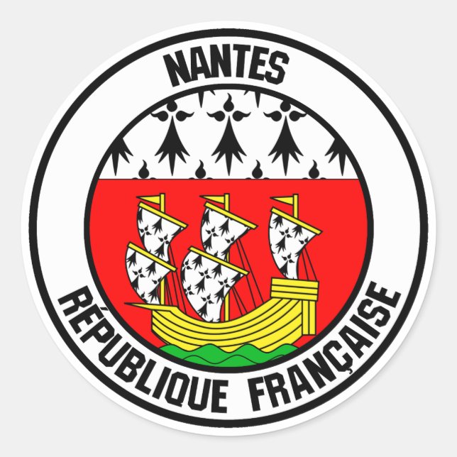 Adesivo Redondo Nantes Round Emblem (Frente)