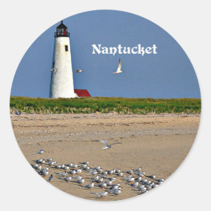 Adesivo Redondo Nantucket, Massachusetts