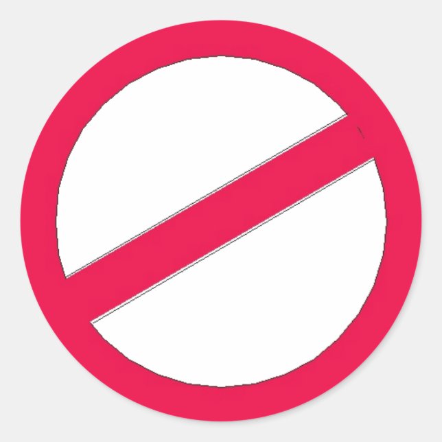 ADESIVO REDONDO NÃO..... (Frente)