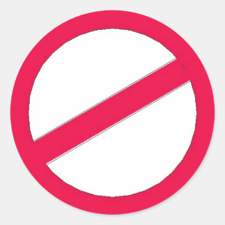 ADESIVO REDONDO NÃO.....